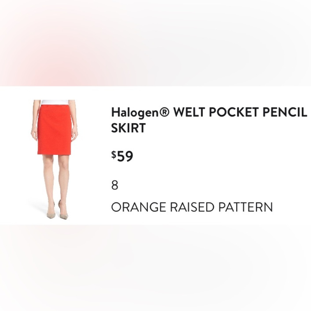 Halogen Welt Pocket Pencil Skirt